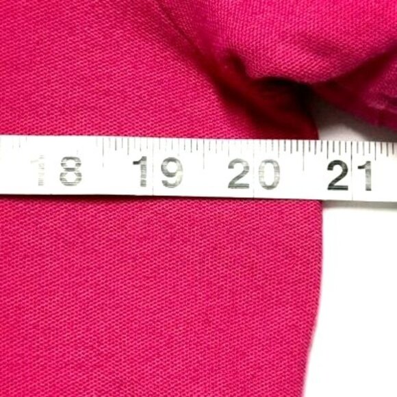 U.S. Polo Assn. Mens Pink Performance Pique Polo Shirt Size M Cotton Blend - Picture 5 of 8